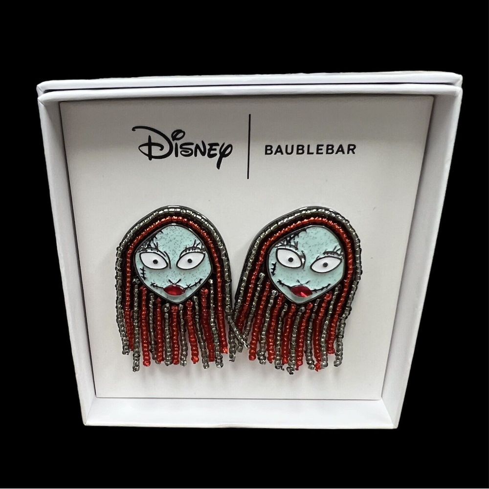 Disney x Baublebar 2 Pair Nightmare Before Christmas Earrings - Sally & Jack 357 - Picture 5 of 8